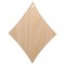 Card Suit Diamonds Unfinished Craft Wood Holiday Christmas Tree DIY Pre-Drilled Ornament